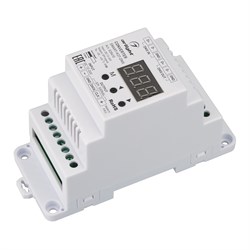 Конвертер SMART-K37-DMX (12-24V, SPI, DIN, 2.4G) (Arlight, Металл) 028410-1 - фото 181927
