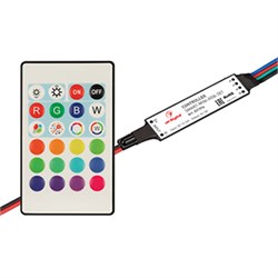 Контроллер SMART-MINI-RGB-SET (12-24V, 3x1.5A, ПДУ 24кн, IR) (Arlight, IP20 Пластик, 5 лет) 031594-1 - фото 182214