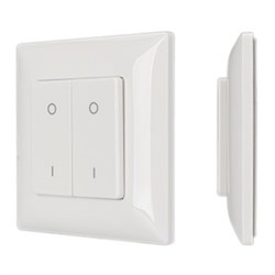 Панель SMART-P47-DIM-P-SUF (3V, 2 зоны, Knob, 2.4G) (Arlight, Пластик) 028301-1 - фото 182317