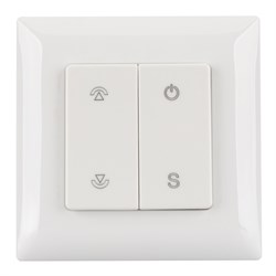 Панель SMART-P46-DIM-P-SUF (3V, 1 зона, Knob, 2.4G) (Arlight, Пластик) 028300-1 - фото 182327