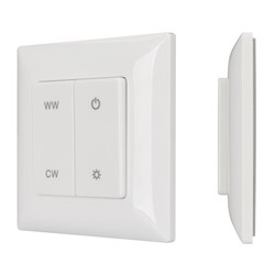 Панель SMART-P48-MIX-P-SUF (3V, 1 зона, Knob, 2.4G) (Arlight, Пластик) 028302-1 - фото 182346