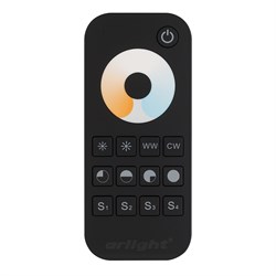 Пульт SMART-R34-MIX Black (1 зона, 2.4G) (Arlight, IP20 Пластик, 5 лет) 025032-1 - фото 182422