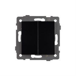 Механизм выключателя двухклавишный непроходной SWT-MK02-PL-BK-V (250V, 10A) (Arlight, -) 049888 - фото 182938