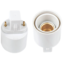 Ecola base Переходник с цоколя G23 на E14 Белый G23E4WEAY - фото 18297