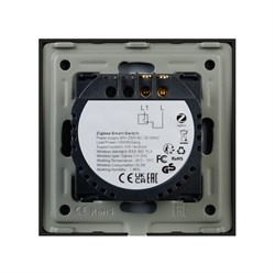 Выключатель сенсорный SWT-OMALI-S01-ZB-BK (250V, 10A, Zigbee) (Arlight, Стекло) 050033 - фото 182983