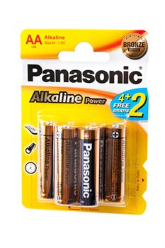 Panasonic Alkaline Power LR6APB/6BP 4+2F LR6 4+2 шт BL6(блистер6шт) 09247 - фото 183111