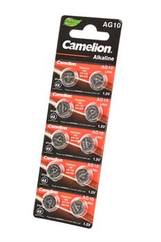 Camelion AG10-BP10(0%Hg) AG10 389 BL10(блистер 10шт) 14715 - фото 183116