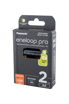 Panasonic eneloop pro BK-3HCDE/2BE 2500мАч AA BL2(блистер2шт) 18656 - фото 183179