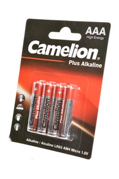 Camelion Plus Alkaline LR03-BP4 LR03 BL4(блистер 4шт) 07317 - фото 183191