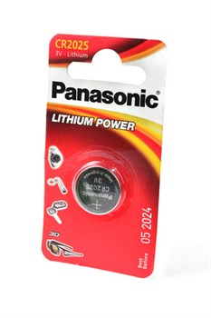Panasonic Lithium Power CR-2025EL/1B CR2025 BL1(блистер 1шт) 12553 - фото 183199