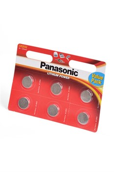 Panasonic Lithium Power CR-2032EL/6BW CR2032 BL6(блистер 6шт) 11497 - фото 183200