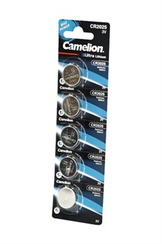 Camelion CR2025-BP5 CR2025 BL5(блистер 5шт) 06443 - фото 183224