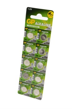 GP Alkaline cell 191-C10 AG8 BL10(блистер 10) 01617 - фото 183237