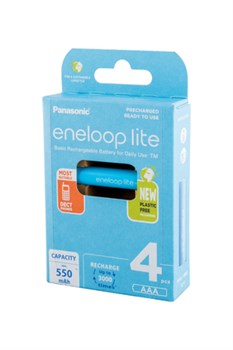 Panasonic eneloop lite BK-4LCCE/4BE 550мАч AAA BL4(блистер4шт) 18661 - фото 183249