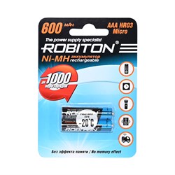 ROBITON 600MHAAA-2 BL2(блистер2шт) 08794 - фото 183257