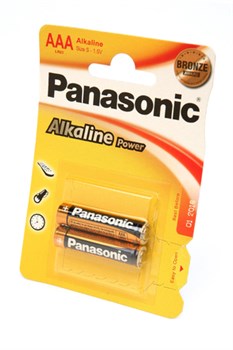 Panasonic Alkaline Power LR03APB/2BP LR03 BL2(блистер 2шт) 09123 - фото 183264