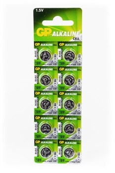 GP Alkaline cell 189-C10 AG10 BL10(блистер 10шт) 01618 - фото 183302