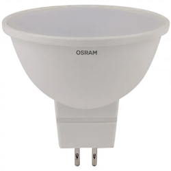 Лампа светодиодная OSRAM LED Star MR16, софит, 500лм, 6,5Вт, 3000К, теплый свет, Цоколь GU5.3, колба MR16 4058075480551 - фото 183365