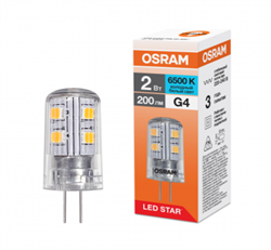 Лампа светодиодная капсула Osram LSPIN 2W/865 220-240V CL G4 4099854323232 - фото 183453