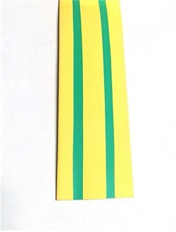 Термоусадочная трубка ТТУ 60/30 желто-зеленая 1 м IEK UDRS-D60-1-K52 - фото 18356