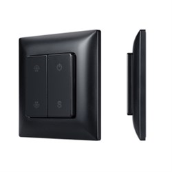 INTELLIGENT ARLIGHT Кнопочная панель SMART-RF-801-22-1G-DIM-SUF Black (3V, 2.4G) (IARL, IP20 Пластик, 5 лет) 059068