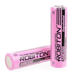 Аккумулятор ROBITON SAM2600 high top (Samsung ICR2600mAh) без защиты с высоким контактом PK1 16339