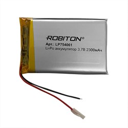 Аккумулятор ROBITON LP754061 3.7В 2300мАч PK1 173271