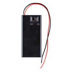 Отсек для элементов питания ROBITON Bh1x9V/switch с выключателем и двумя проводами PK1 16518
