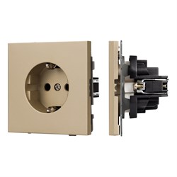 Механизм электрической розетки SCT-NOBE-MEU1-SFPL-GD (230V, 16A) (Arlight, -) 054278