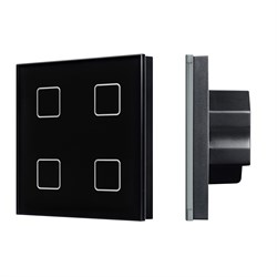 INTELLIGENT ARLIGHT Сенсорная панель DALI-301-11-IN Black (BUS/24V, Backlight) (IARL, IP20 Пластик, 5 лет) 046573