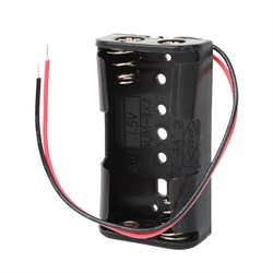 Отсек для элементов питания ROBITON Bh2xAA с двумя проводами PK1 13126