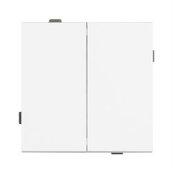 Механизм выключателя двухклавишный непроходной SWT-TENDO-MK02-PL-WH (230V, 10A) (Arlight, -) 054058