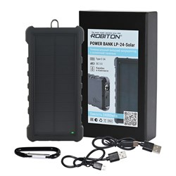 Универсальный внешний аккумулятор ROBITON POWER BANK LP-24-Solar Type-C 24000мАч 15205