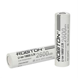 Аккумулятор ROBITON LI186NP2600LT 35А (INR18650-P26A) низкотемпературный без защиты PK1(в упаковке 1шт) 17652