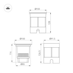 Светильник LTD-DAFNA-GROUND-R100-6W Warm3000 (SL, 10 deg, 230V) (Arlight, IP67 Металл, 5 лет) 061171