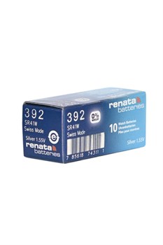 Батарейки серебряно-цинковые RENATA SR41W       392 (0%Hg), упак. 10 шт 19650