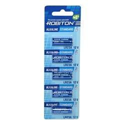Батарейки ROBITON STANDARD R-23A-0-BL5 23A (0% Hg) (блистер  5шт) 14081