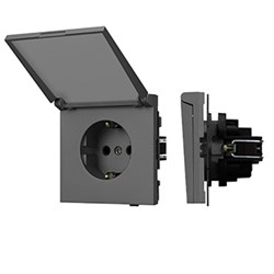 Механизм розетки влагозащищённый SCT-TENDO-MCP-SFPL-GR (230V, 16A) (Arlight, -) 054601