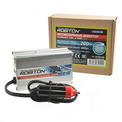 Инвертор 12V-220V ROBITON CN200USB 200W 17503