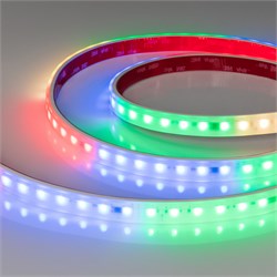 Лента герметичная DMX-PS-B70-14mm 24V RGBW-Warm-PX7 (17 W/m, IP67, 5060, 5m) (Arlight, -) 056722