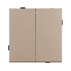 Механизм выключателя двухклавишный проходной SWT-TENDO-MKP2-PL-GD (230V, 10A) (Arlight, -) 054069