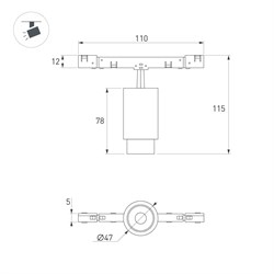 Светильник MAG-MICROCOSM-SPOT-ZOOM-R47-9W Day4000 (BK, 15-55 deg, 24V) (Arlight, IP20 Металл, 5 лет) 050988