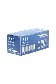 Батарейки серебряно-цинковые RENATA SR714SW   341 (0%Hg), упак. 10 шт 19829