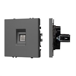 Механизм компьютерной розетки SCT-NOBE-MPC1-SFPL-GR (RJ-45, CAT6) (Arlight, -) 054307