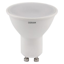 Лампочка светодиодная OSRAM LED Value PAR16, 480 лм, 6 Вт, 6500К (холодный белый свет), Цоколь GU10, упаковка 5 шт 4058075584983