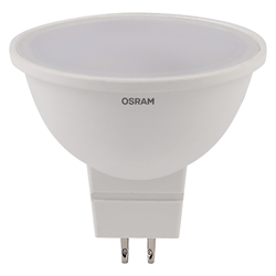 Лампочка светодиодная OSRAM LED Value MR16, 480лм, 6Вт, 4000К (нейтральный белый свет), Цоколь GU5.3, колба MR16, софит 4058075582637