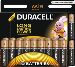 Батарейки Duracell Basic LR06 АА пальчиковые BL18 (блистер 18шт) 82128634 OD - фото 19324