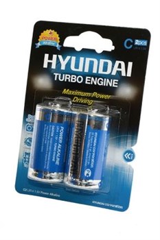 Батарейки HYUNDAI POWER ALKALINE LR14 BL2 13390Б - фото 19984
