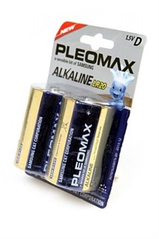Батарейки PLEOMAX LR20 BL2 (блистер 2шт) 08220Б - фото 20122