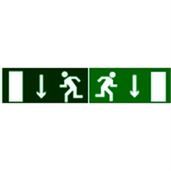 ПЭУ 091/092 Указатель двери левосторонний/правосторонний (335х165) РС-M /комплект, 2шт./ MIZAR S 2502000100 - фото 20590